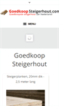 Mobile Screenshot of goedkoopsteigerhout.com